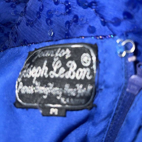 Jean Joseph Le Bon Silk Sequin Top Skirt Set Sz Medium Flaw - Picture 8 of 9